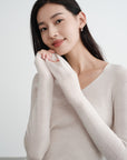 EP YAYING Machine Washable Wool Seamless Base Layer Top