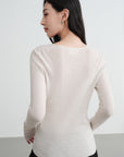 EP YAYING Machine Washable Wool Seamless Base Layer Top