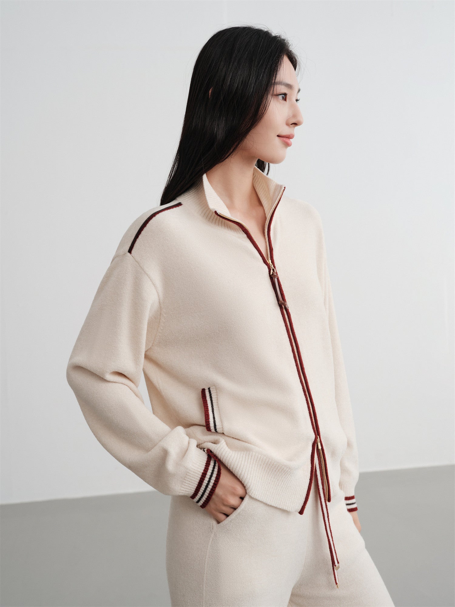 EP YAYING Mulberry Silk Knit Jacket EGKIS9123AW
