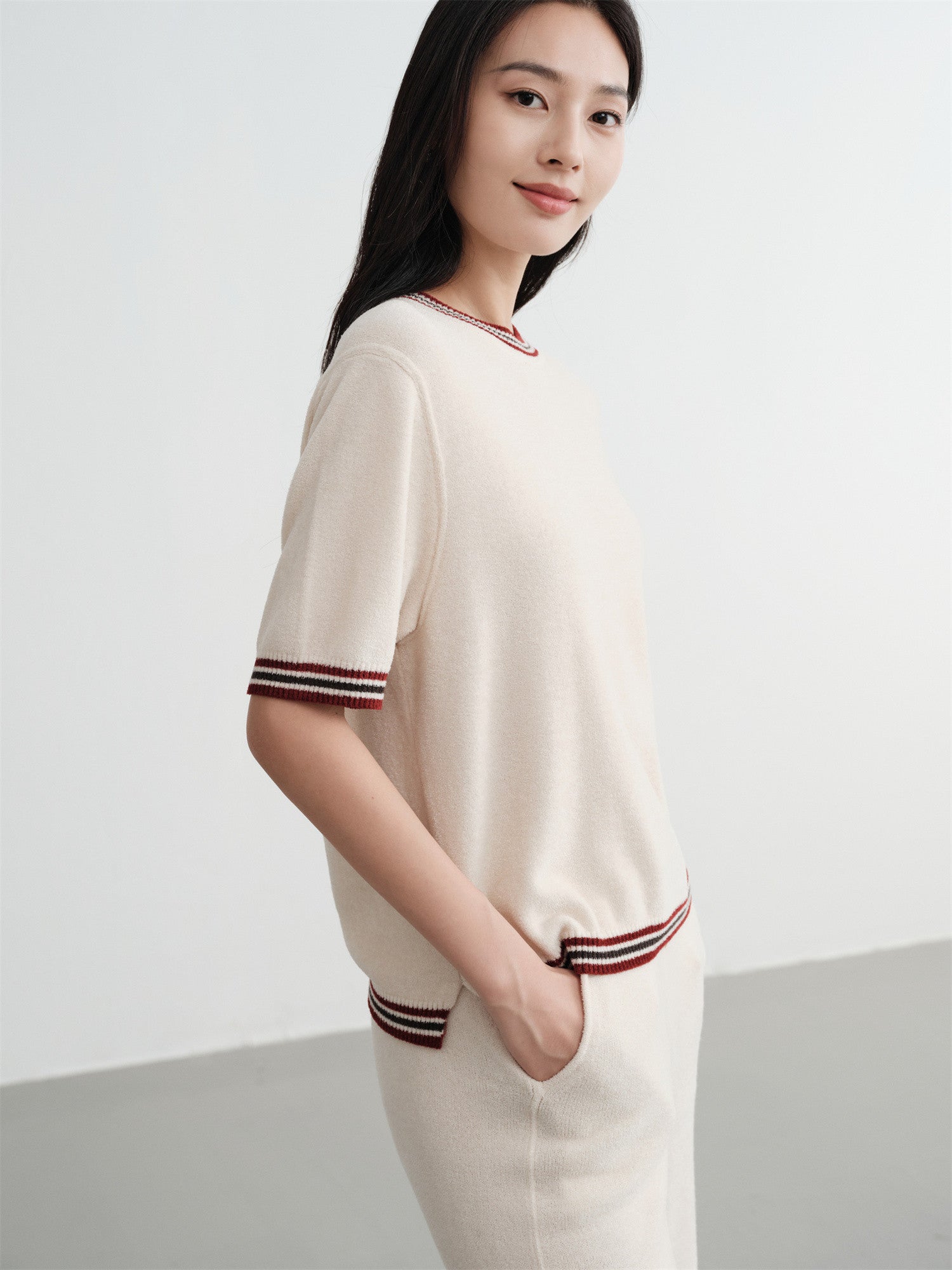 EP YAYING Mulberry Silk Knit Sweater EGKIS9530AW