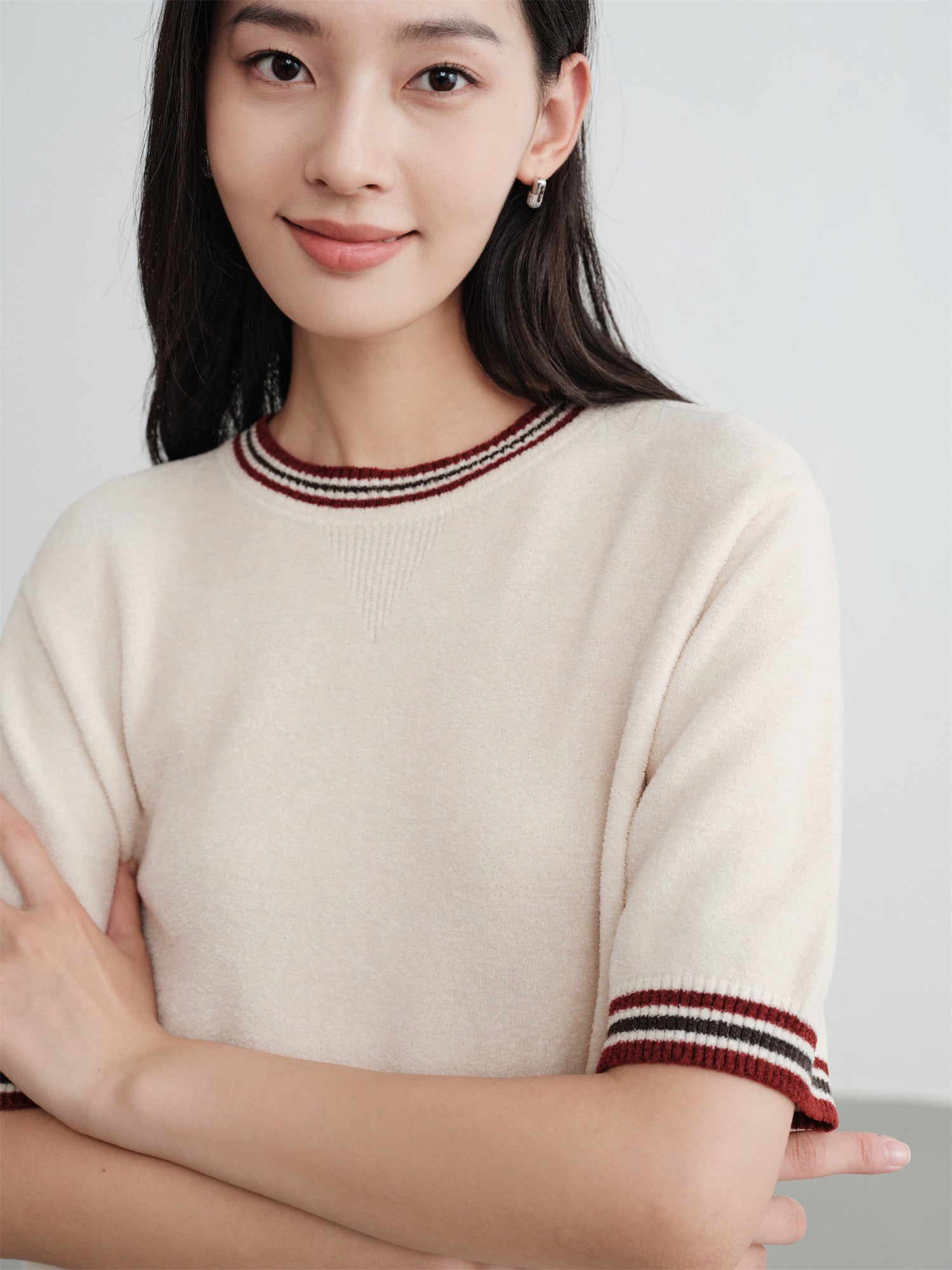 EP YAYING Mulberry Silk Knit Sweater EGKIS9530AW