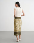 EP YAYING Mulberry Silk-Cotton Blend Skirt EGKAS3518AG