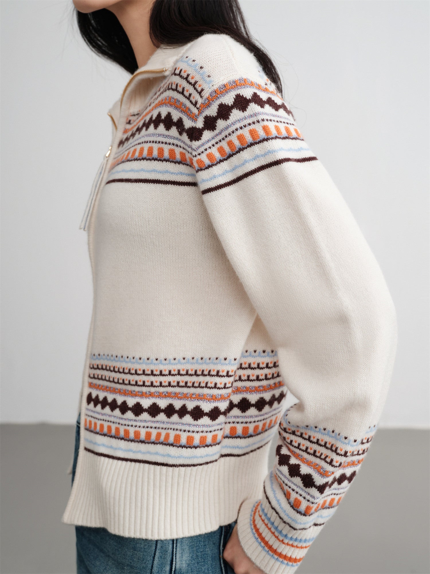 EP YAYING Wool-Cashmere Knit Cardigan EGKAG9152AW