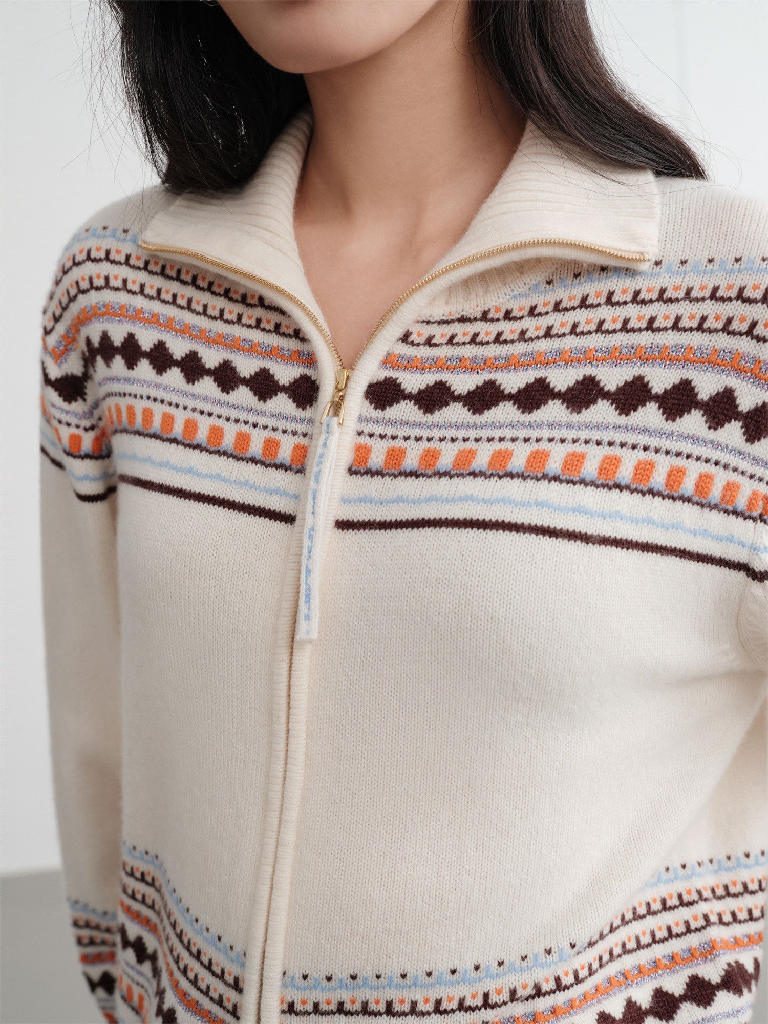 EP YAYING Wool-Cashmere Knit Cardigan EGKAG9152AW