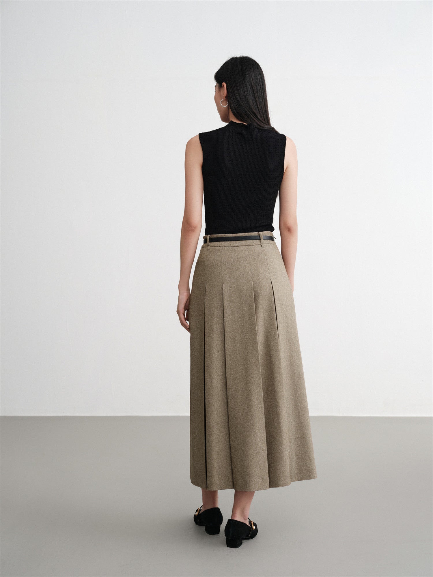 EP YAYING High-Waist Pleated Skirt EGKAA3415AG