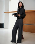EP YAYING Premium Wool Lapel Collar Double-Faced Wool Shirt Jacket Jacket