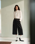 EP YAYING TENCEL Wool-Blend Air-Layer Trousers