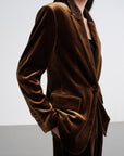 EP YAYING Silk-Blend Sophisticated Blazer Jacket