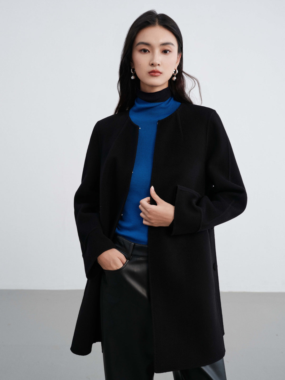 EP YAYING Wool Woolen Jacket