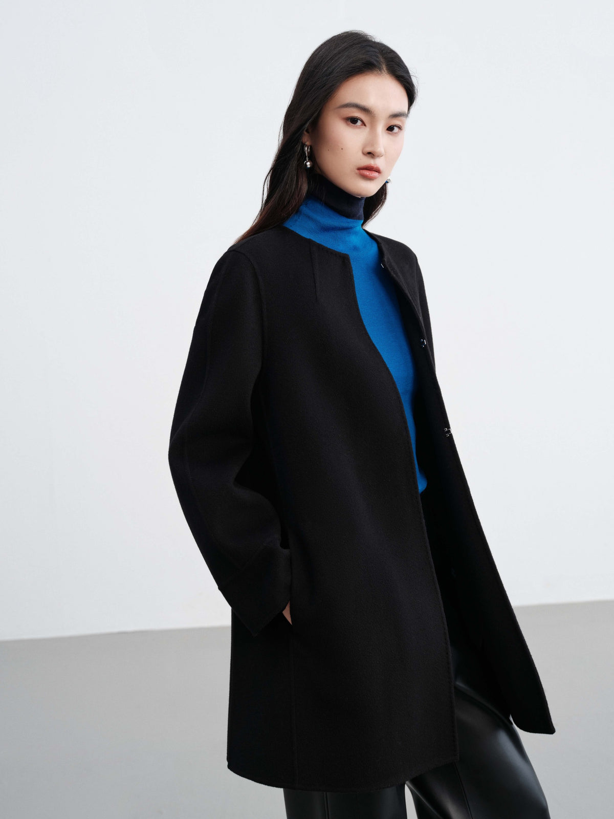 EP YAYING Wool Woolen Jacket