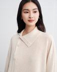 EP YAYING Asymmetric Soft Knit Top Sweater