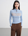 EP YAYING Jacquard Wool Sweater