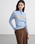 EP YAYING Jacquard Wool Sweater