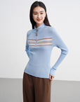 EP YAYING Jacquard Wool Sweater