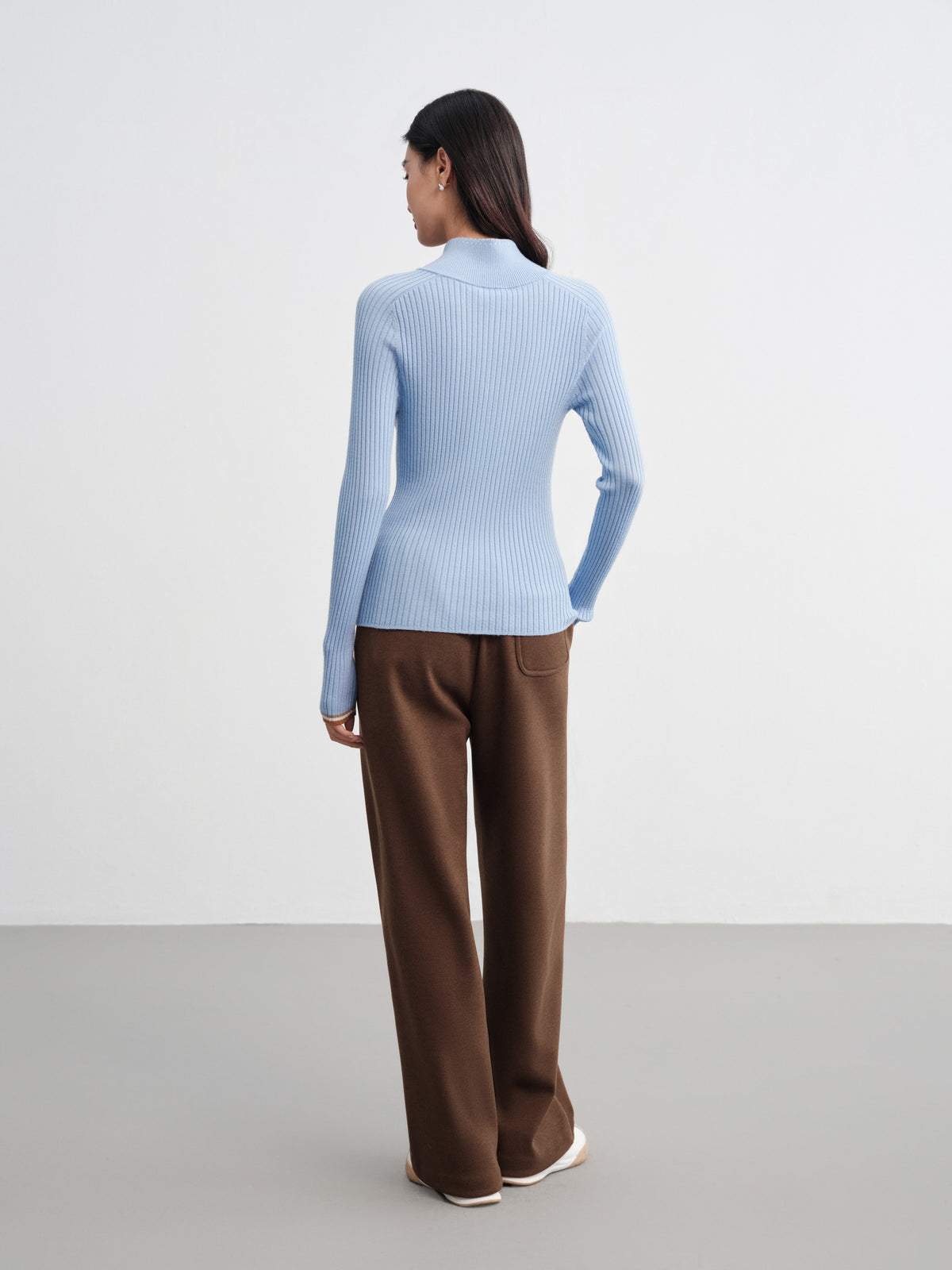 EP YAYING Jacquard Wool Sweater