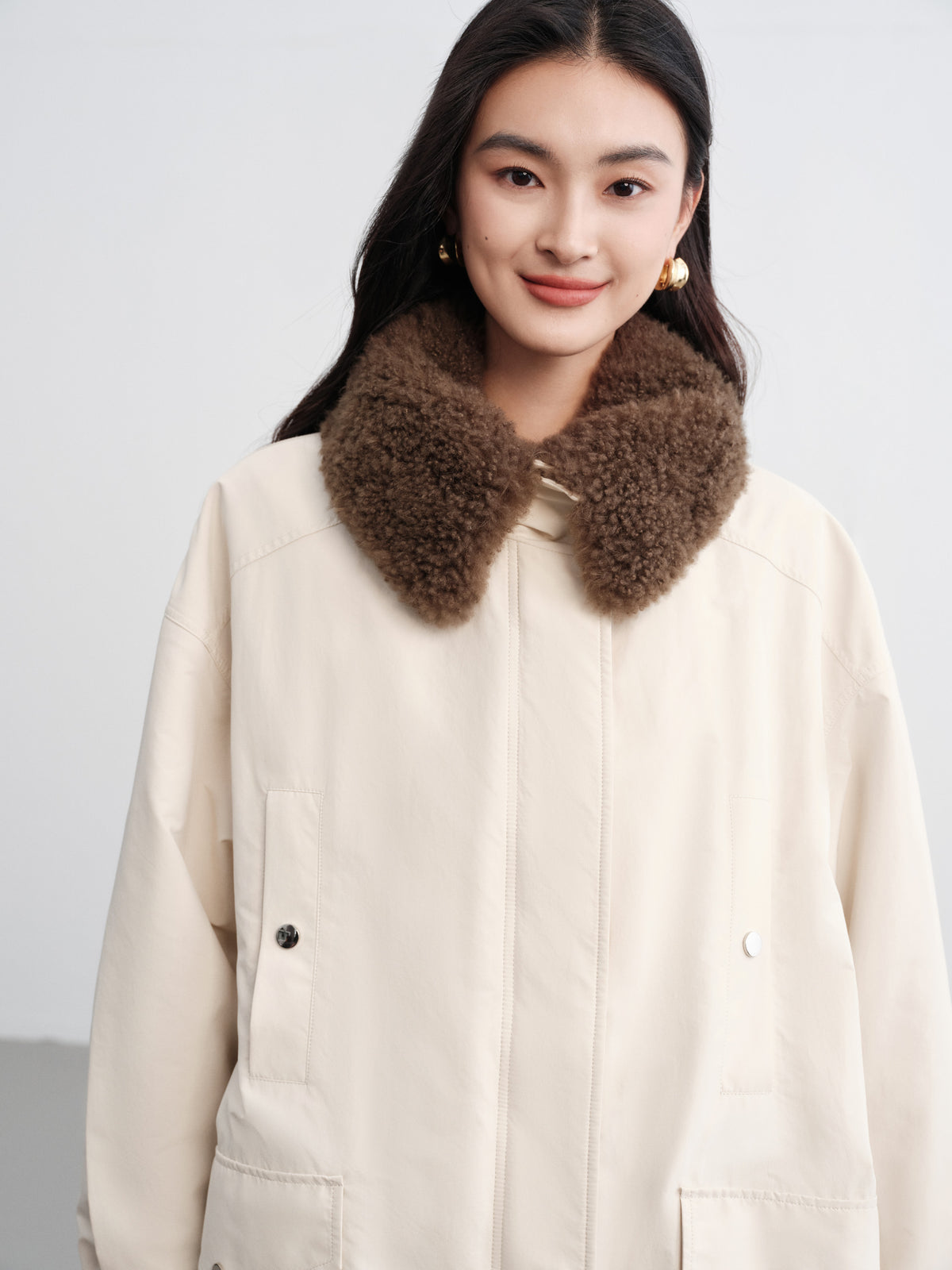 EP YAYING Wool Light Warm Parka