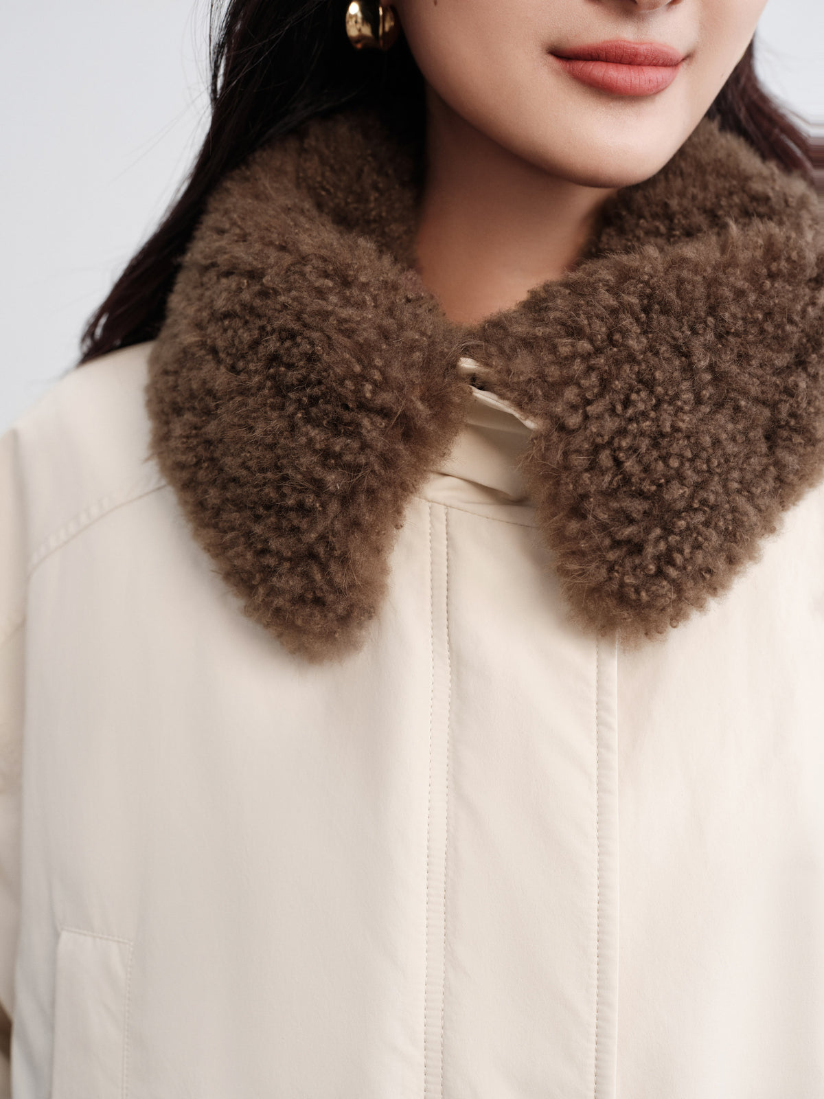 EP YAYING Wool Light Warm Parka