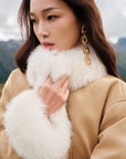 EP YAYING Fox Fur Short Coat EGKIAYQ01AT