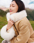 EP YAYING Fox Fur Short Coat EGKIAYQ01AT