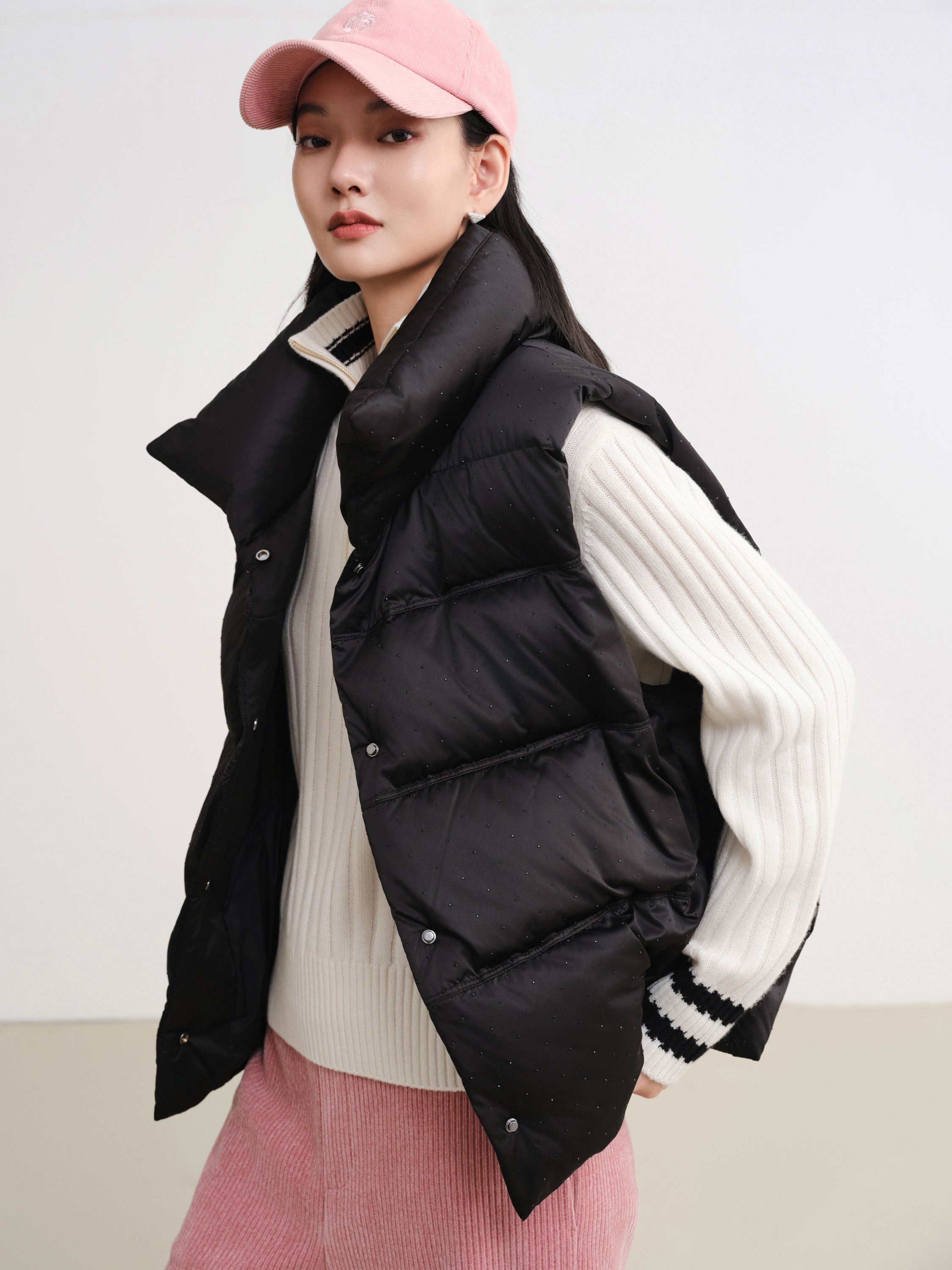 EP YAYING High-Neck Down Vest