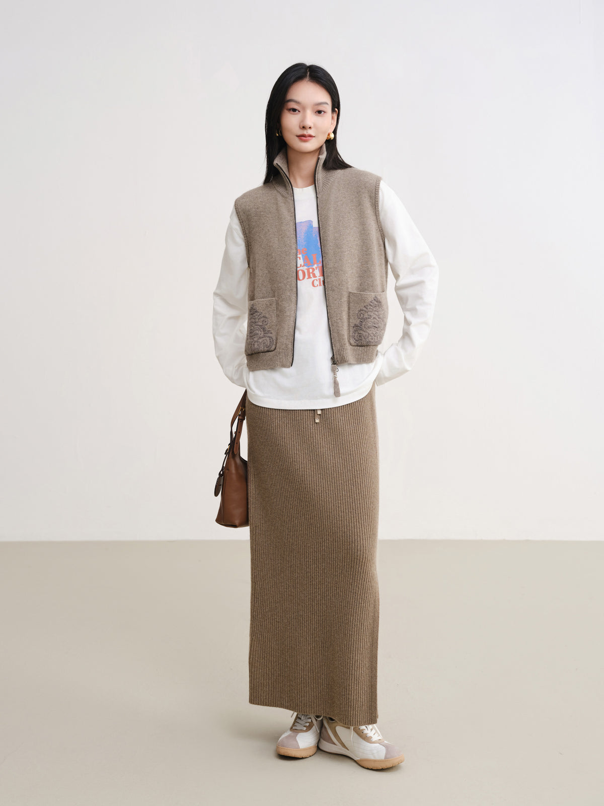 EP YAYING Ribbed 100% Cashmere