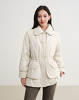 EP YAYING Mid-Length Goose Down Coat