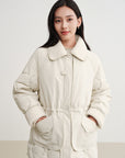 EP YAYING Mid-Length Goose Down Coat