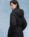 EP YAYING Hooded Belted Down Coat EGKIAY211AH