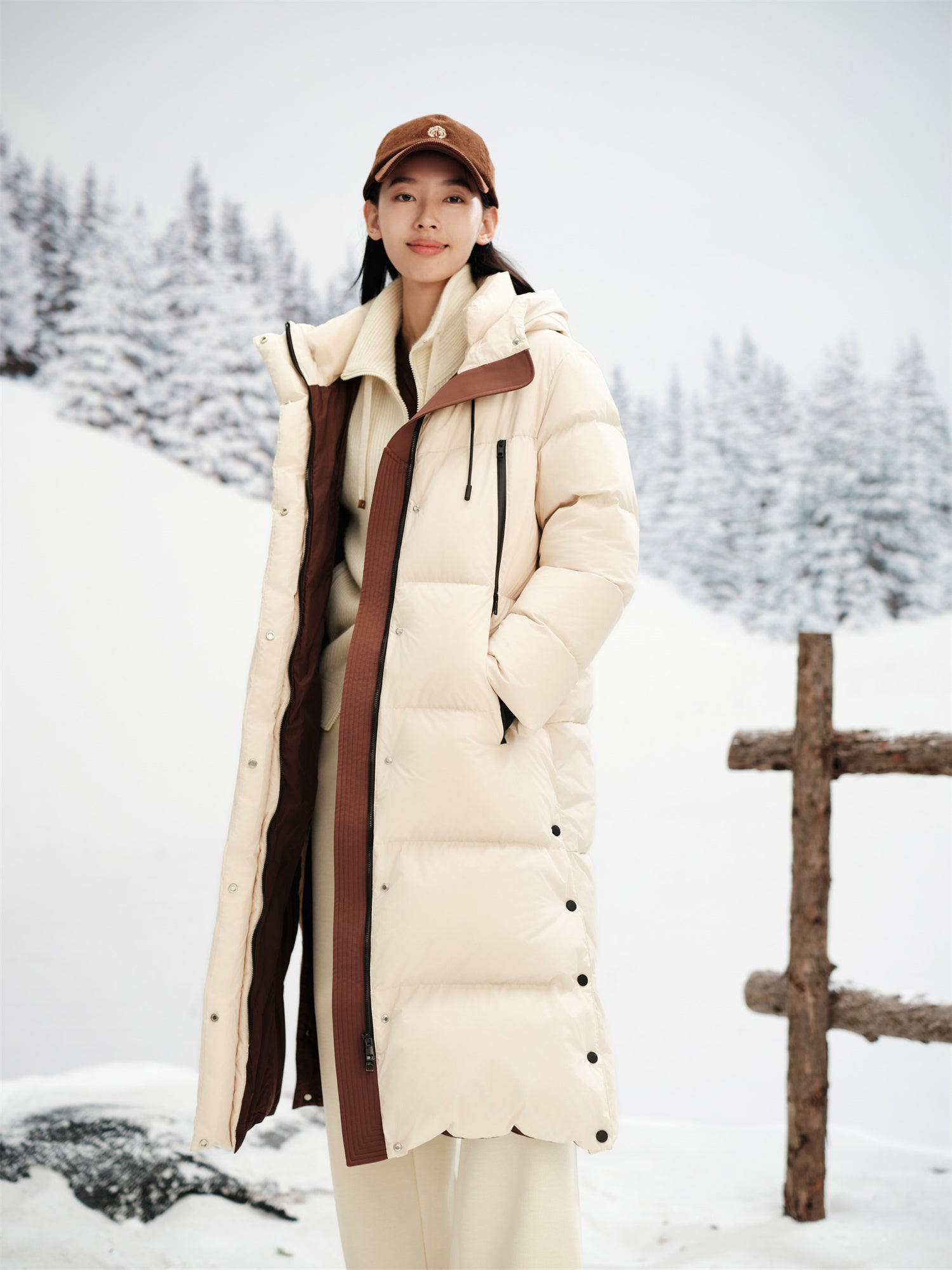 EP YAYING Thickened Warm Goose Down Coat EGKIAY205AM