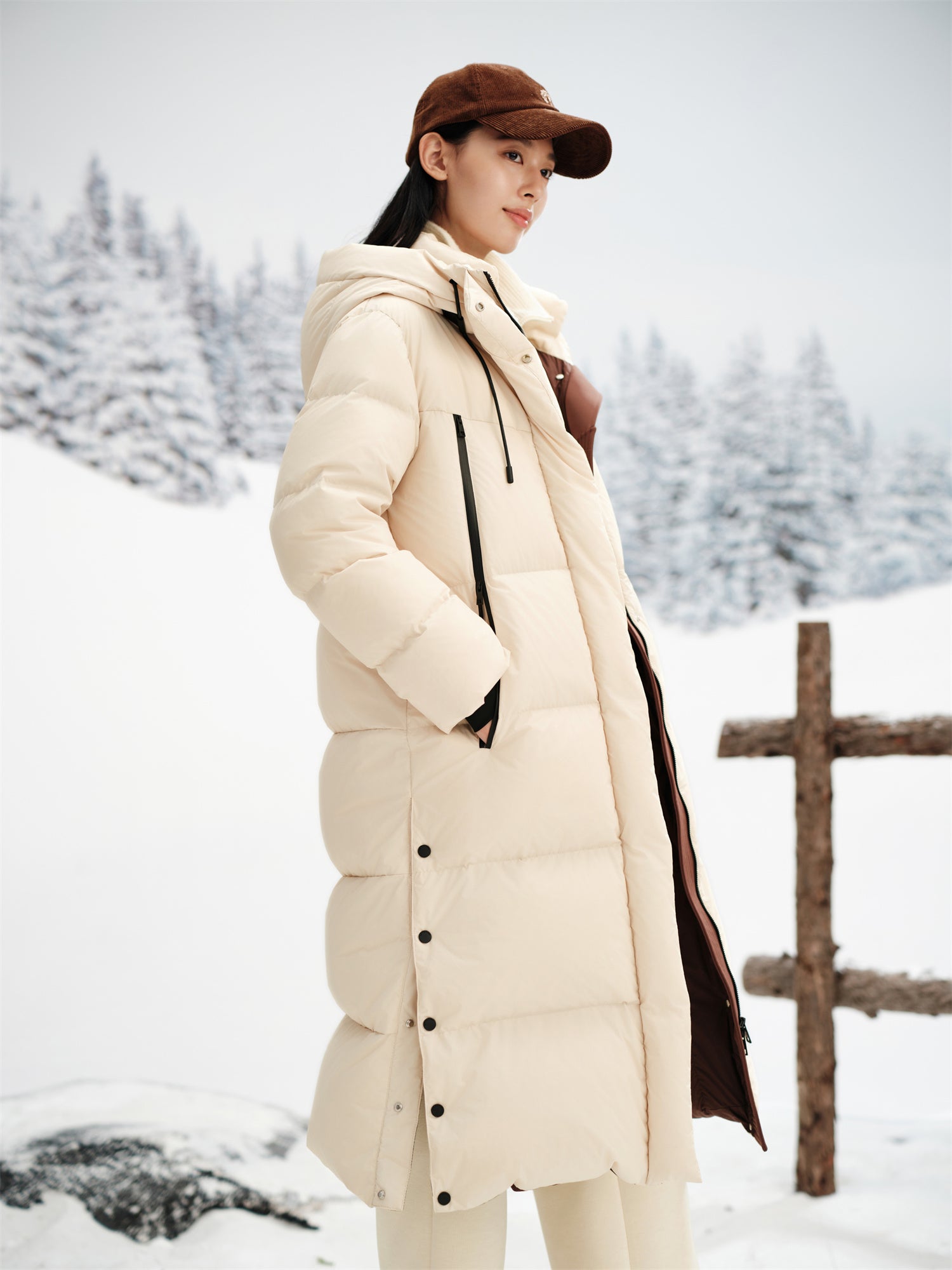 EP YAYING Thickened Warm Goose Down Coat EGKIAY205AM