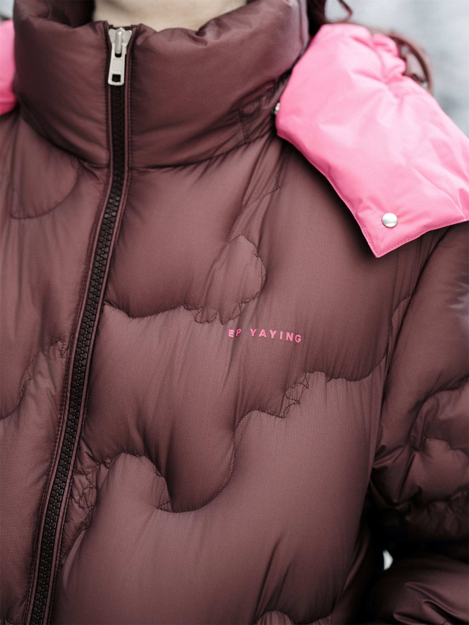 EP YAYING White Goose Down Hooded Jacket EGKIAY139AP