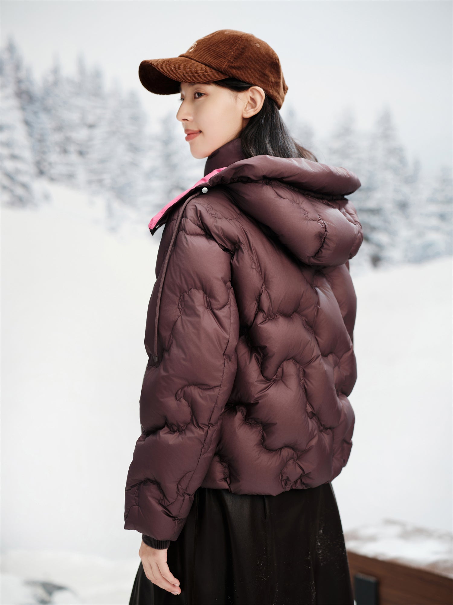 EP YAYING White Goose Down Hooded Jacket EGKIAY139AP