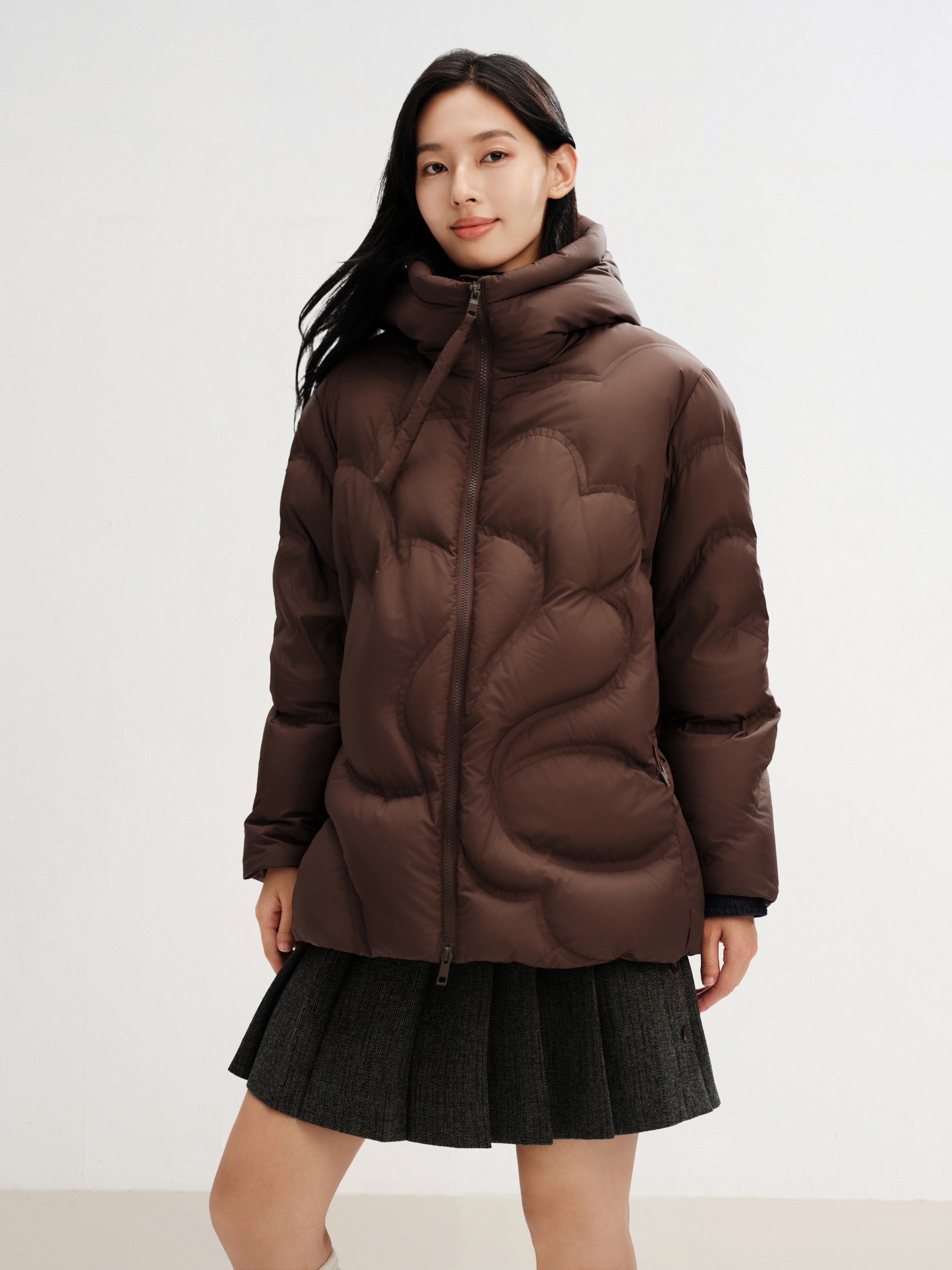 EP YAYING Lightweight Puffy Down Jacket