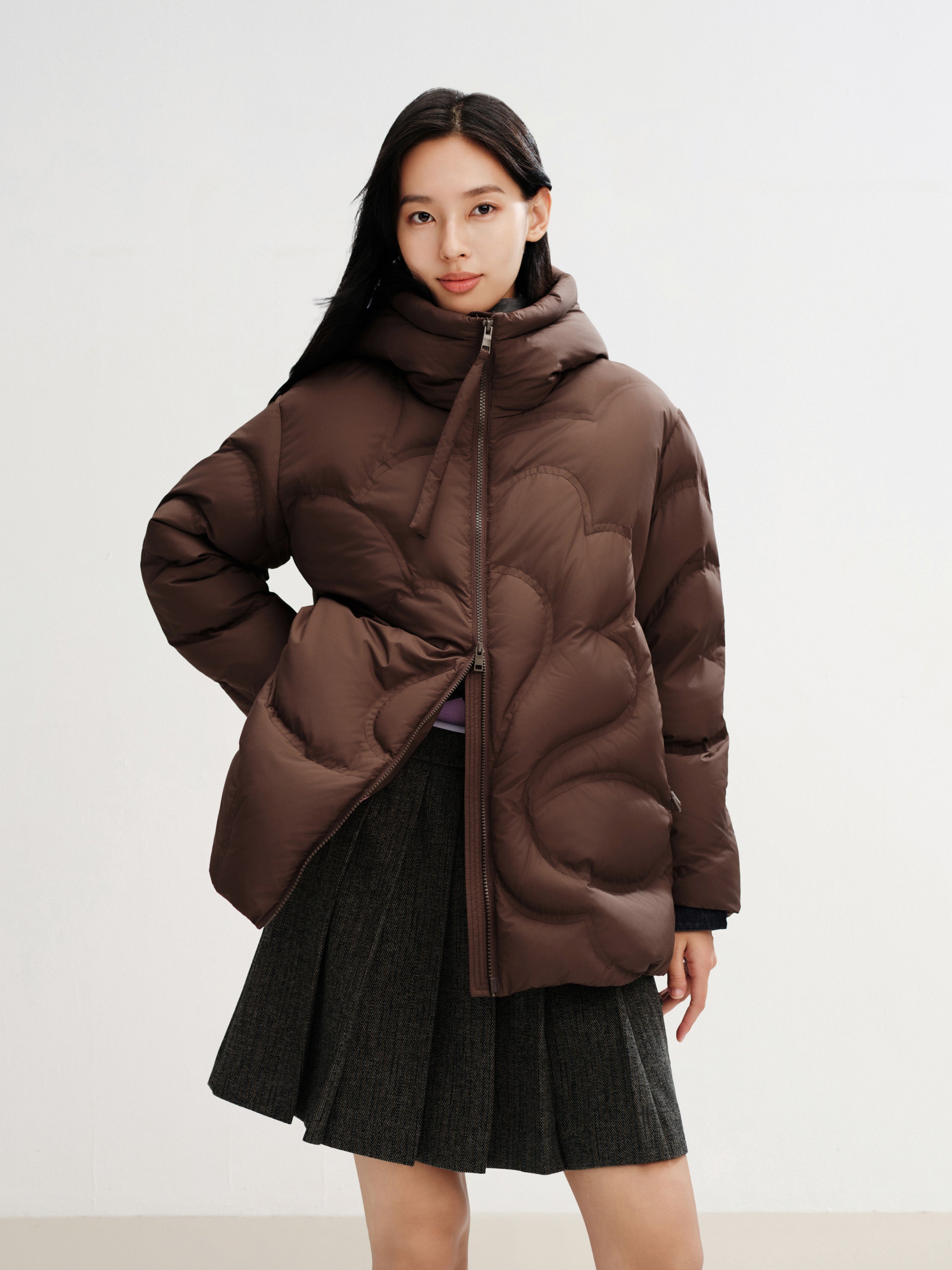 EP YAYING Lightweight Puffy Down Jacket