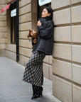 EP YAYING British Style Bouclé Wool Yak Wool Woolen Coat