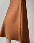 EP YAYING High-Waist Draped Tri-Acetate Skirt
