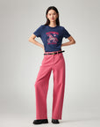 EP YAYING Embroidered Cotton T-Shirt