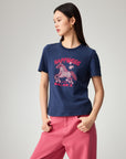 EP YAYING Embroidered Cotton T-Shirt