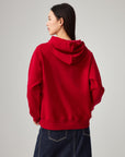 EP YAYING Craft Embroidered Zodiac Horse Hooded Sweatshirt