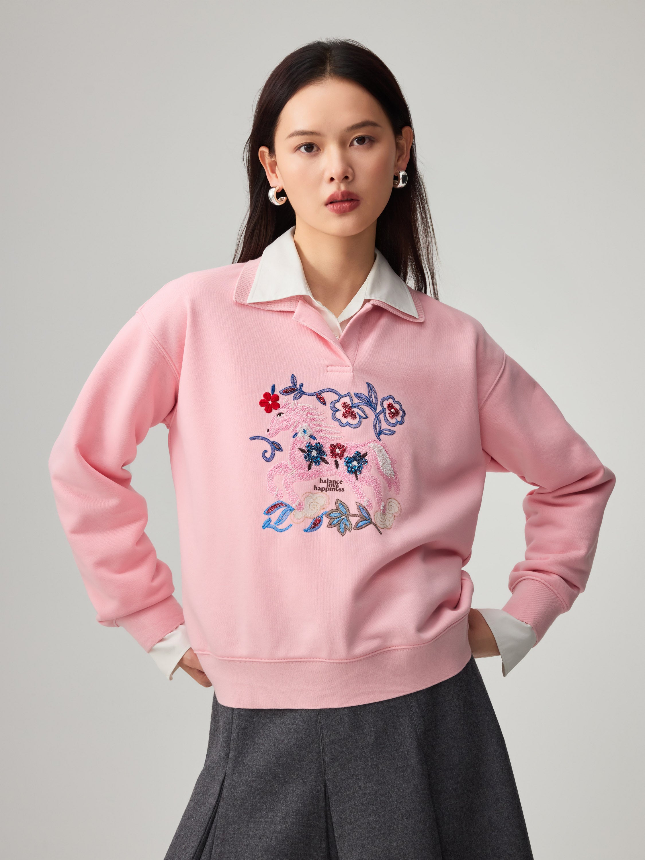 EP YAYING Polo Sweatshirt