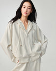 EP YAYING Sporty Knitted Sweatshirt