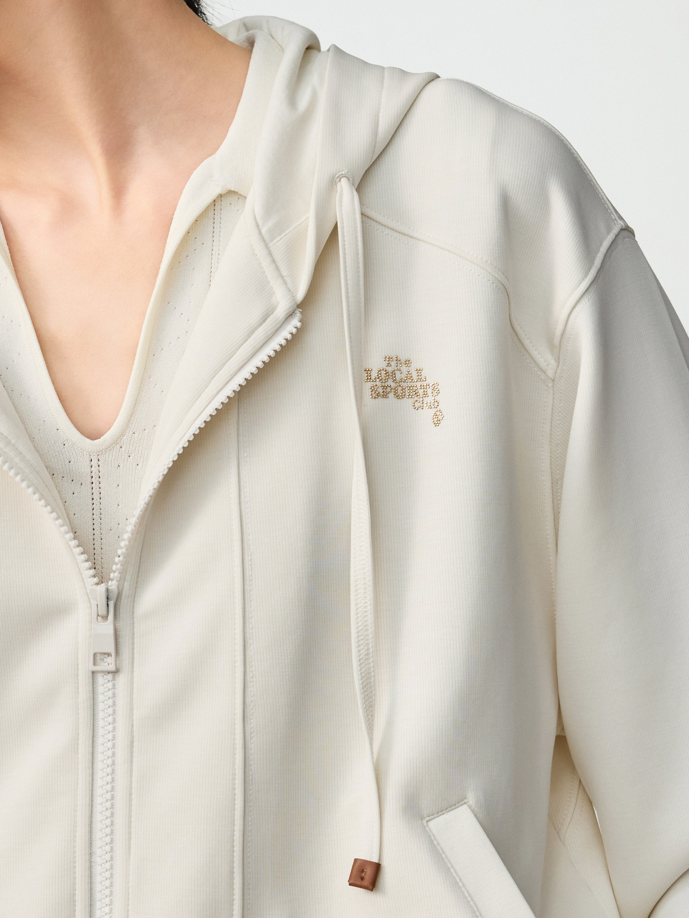 EP YAYING Sporty Knitted Sweatshirt