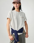 EP YAYING Knitted Short Sleeve T-shirt