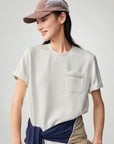 EP YAYING Knitted Short Sleeve T-shirt