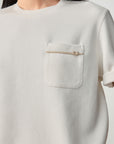 EP YAYING Knitted Short Sleeve T-shirt