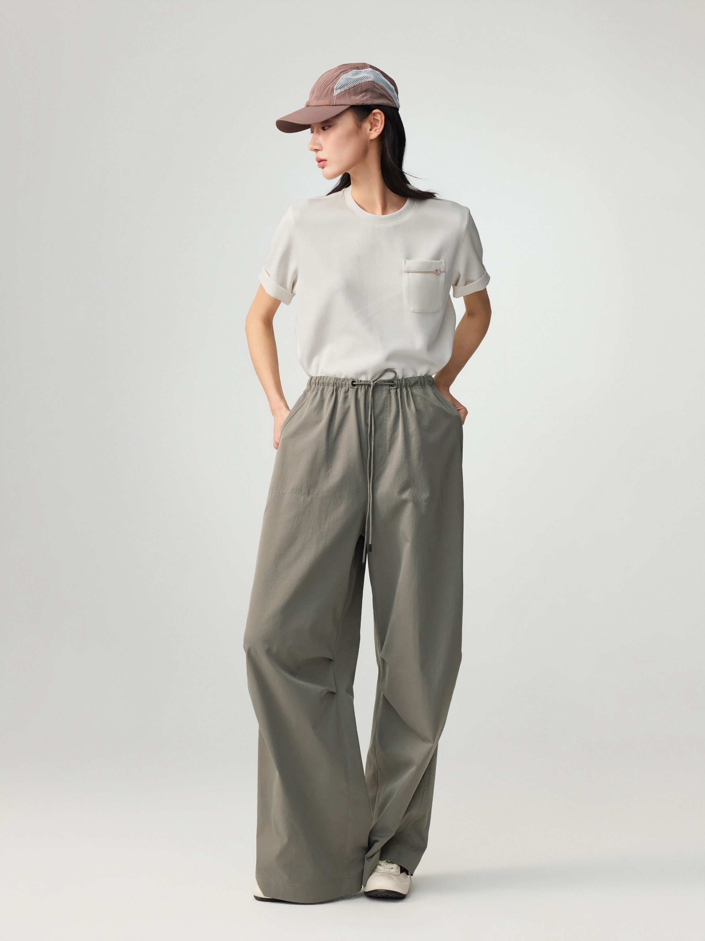 EP YAYING Knitted Short Sleeve T-shirt