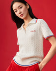EP YAYING Merino Wool Polo Shirt