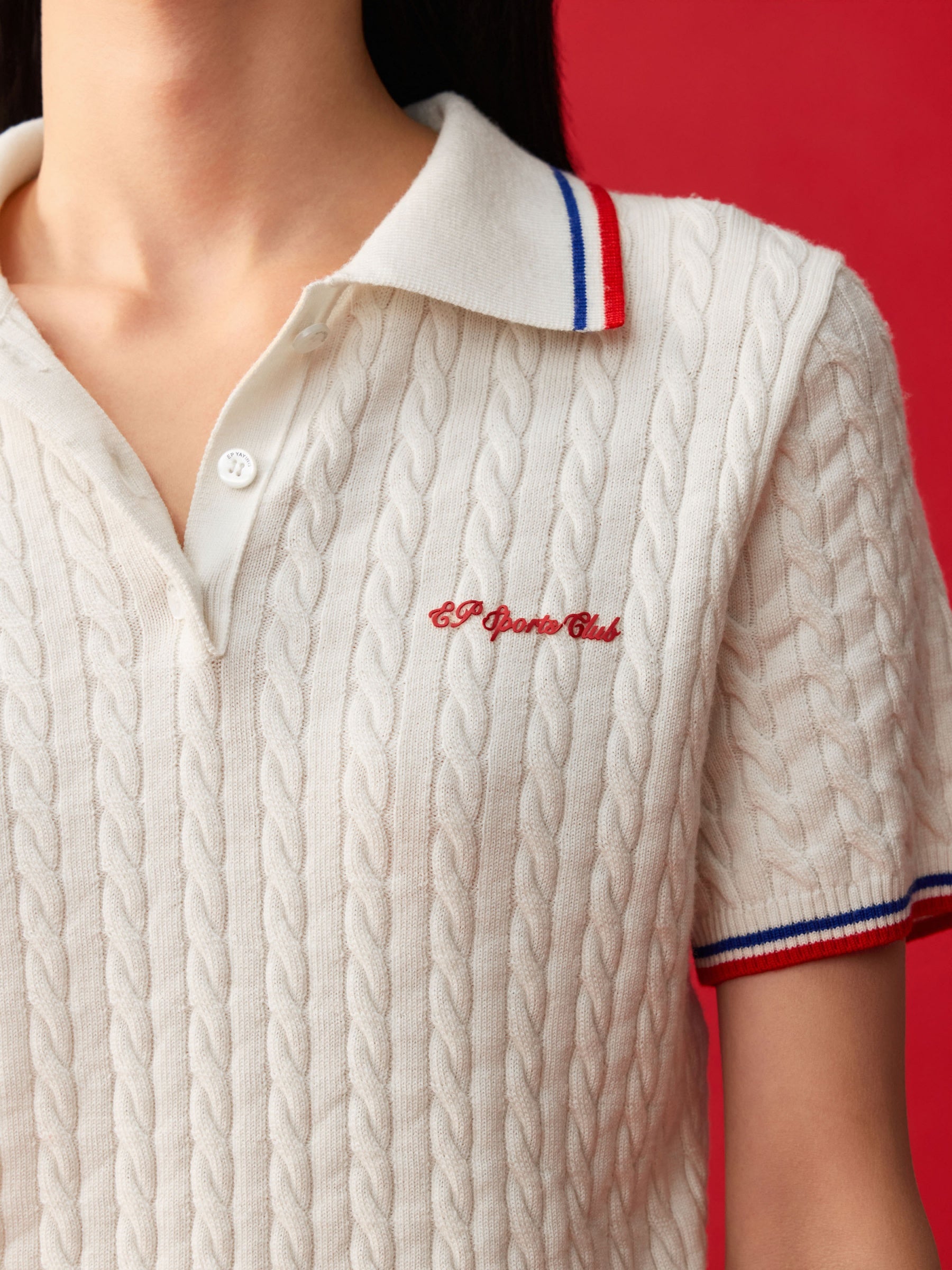 EP YAYING Merino Wool Polo Shirt