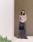 EP YAYING Linen V-Neck Knit Cardigan