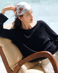 EP YAYING Silk Linen Blend Knit Top